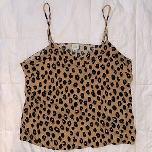 Leopard print tank top